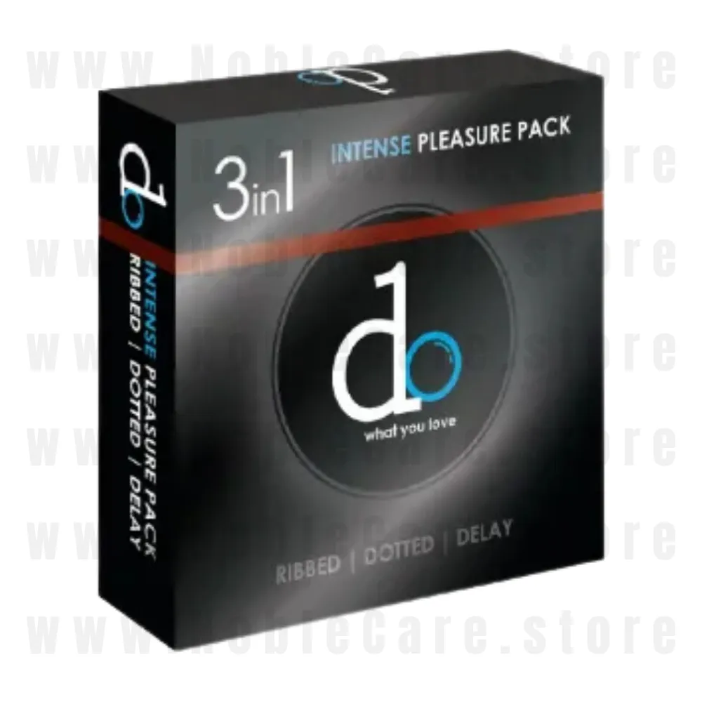 Do 3 in 1 Condoms Variety Pack - Ribbed, Dotted, Delay